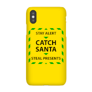 Stay Alert & Catch Santa Phone Case for iPhone and Android