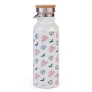 DC Wonder Woman I Am Fierce Portable Insulated Water Bottle - White