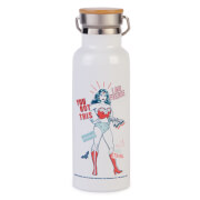 DC Wonder Woman You Got This Portable Insulated Water Bottle - White