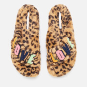 Never Fully Dressed Women's Leopard Love Slippers - Multi