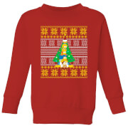 The Simpsons Family Christmas Pull pour enfants - Rouge