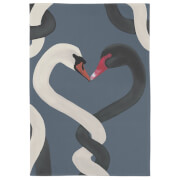 Black & White Swan Tea Towel