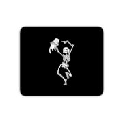 Dancing Skeleton With A Cat Mouse Mat