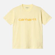 Carhartt WIP Women's S/S Script T-Shirt - Soft Yellow/Popsicle