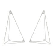 Maze Interior Pythagoras Shelf Brackets - White - 2 Pack