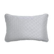 Ted Baker T Quilted Cushion - 60x40cm - Silver