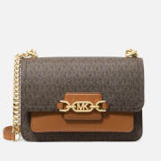 MICHAEL Michael Kors Women's Heather Large Shoulder Bag - Brown/Acorn
