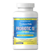 Puritan's Pride Probiotic 10 20 Billion - 120 Capsules