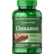 Puritan's Pride Cinnamon 500mg - 200 Capsules