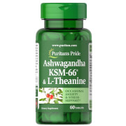 Ashwagandha KSM L-Theanine - 60 tabletten
