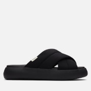 TOMS Women's Alpargata Mallow Crossover Vegan Sandals - Black/Black