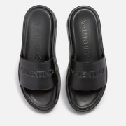 Valentino Shoes Women's Leather Flatform Sandals - Black