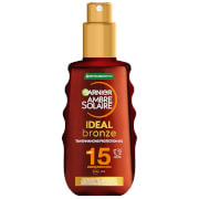 Garnier Ambre Solaire Ideal Bronze Protective Oil SPF15 Sun Cream Spray 150ml
