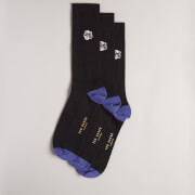 Ted Baker Ribbed Cotton-Blend Socks