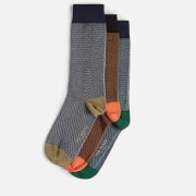 Ted Baker Boxfour 3-Pack Cotton-Blend Socks