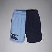 Mens Cotton Twill Harlequin Short With Pockets in Light Blue