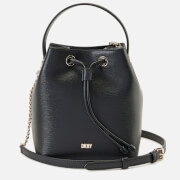 DKNY Women's Bryant Drawstring Bucket Bag - Black/Gold