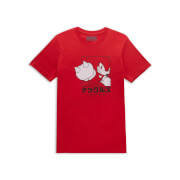 Sonic The Hedgehog Knuckles Katakana Women's T-Shirt - Red