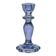 Boho Navy Glass Candle Holder