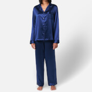 Freya Silk Pyjamas - Midnight Blue