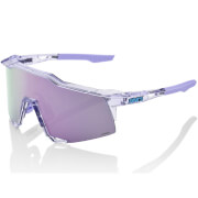 100% Speedcraft Sunglasses with HiPER Lavender Mirror Lens - Polished Translucent Lavender