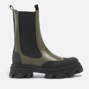 Ganni Mid Leather Chelsea Boots