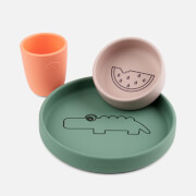 Done by Deer Silicone Dinner Set - Croco