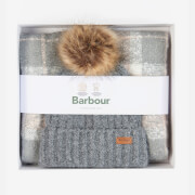 Barbour Saltburn Beanie & Tartan Scarf Set