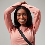 Linear Landscapre Long Sleeve T-Shirt für Damen Pink - 12