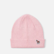Paul Smith Zebra Appliquéd Ribbed Wool Beanie