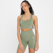 Damski bezszwowy stanik sportowy z kolekcji Shape MP – Washed Jade