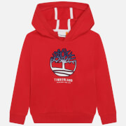 Timberland Kids’ Fleece-Back Cotton-Blend Jersey Hoodie