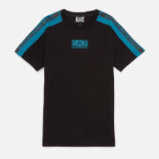EA7 Boys’ Logo Series Cotton-Jersey T-Shirt