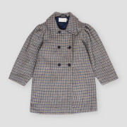 The New Society Girls' Jeanne Houndstooth Wool Coat
