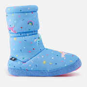 JoulesKids Padabout Jersey and Faux Fur Slipper Boots