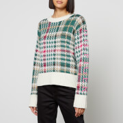 Tommy Hilfiger Houndstooth Intarsia Cotton-Blend Jumper