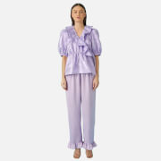 CRAS Mikacras Frilled Jacquard Blouse