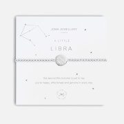 Joma Jewellery Women's A Little Libra Silver Bracelet Stretch - Silver