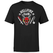 T-Shirt Vintage Unisexe Stranger Things Hellfire Club - Noir
