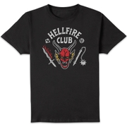 Stranger Things Hellfire Club Vintage Unisex T-Shirt - Black