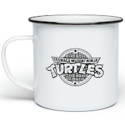 Teenage Mutant Ninja Turtles Sewer Logo Enamel Mug - White