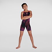Kneeskin de espalda abierta Fastskin Endurance®+ para niña, Negro/Morado