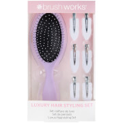 brushworks Luxury Purple Hair Styling Set