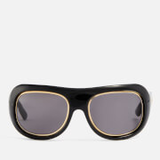 Gucci Large Injection D-Frame Acetate Sunglasses