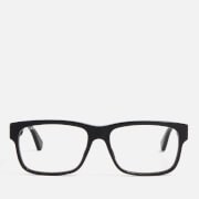 Gucci Square-Frame Striped Acetate Optical Glasses