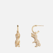 Coach Rexy Crystal and Gold-Tone Earrings