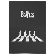 Abbey Road Collection The Beatles Black Silhouette Cotton Tea Towel - White