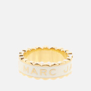 Marc Jacobs The Medallion Gold-Tone, Resin and Crystal Ring
