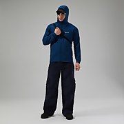 Men's URB Spitzer InterActive Hooded Fleece Jacket Turquoise/Blue - XS