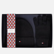 Tommy Hilfiger Essential Cotton-Blend Beanie & Gloves Set